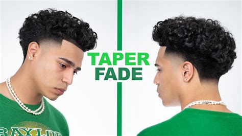 taper fade pelo ondulado|INCREÍBLE TAPER FADE/DESVANECIDO EN .